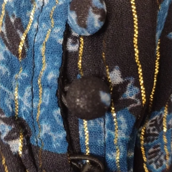 HEMANT AND NANDITA X REVOLVE Nitara Romper in Blue Floral - Picture 4 of 5